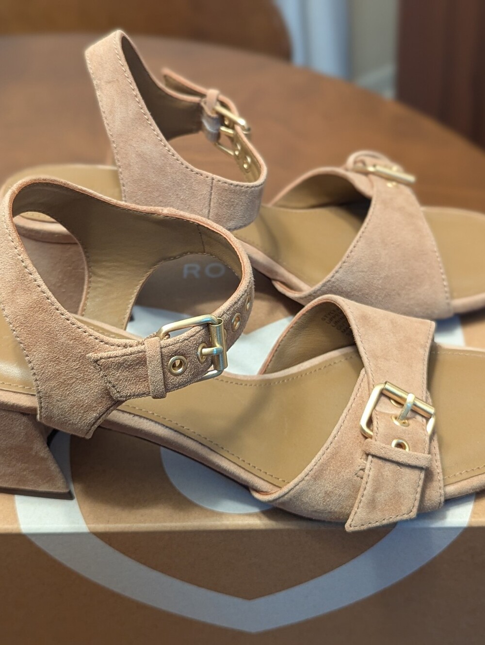 Madewell The Neeka Ankle-Strap Heeled Sandal tawny khaki - Picture 8 of 9